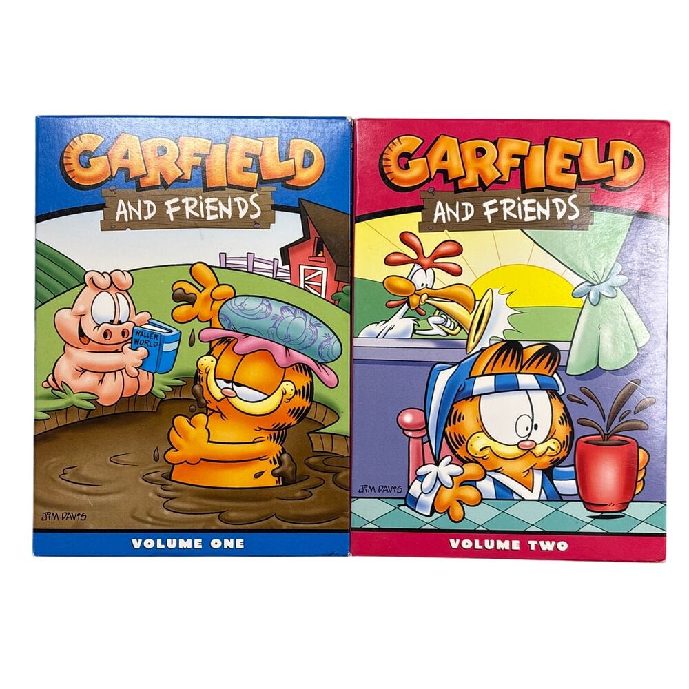 Vtg Garfield and Friends 80s/90s TV Show Volume 1&2 bundle 6 discs DVD Set